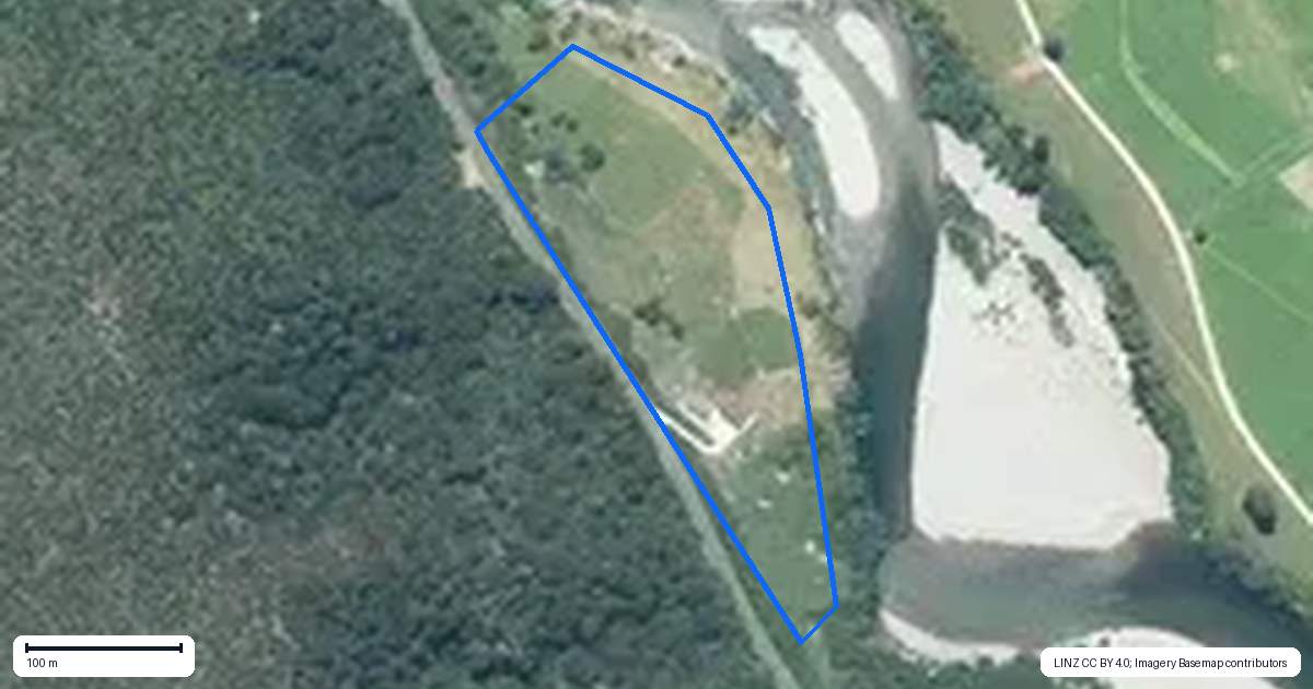 Property context map for 790 Four Rivers Highway, Murchison