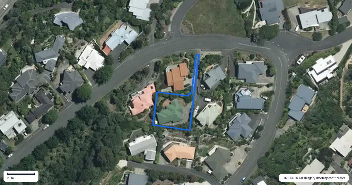 Property context map for 22 Walters Bluff, Atawhai, Nelson