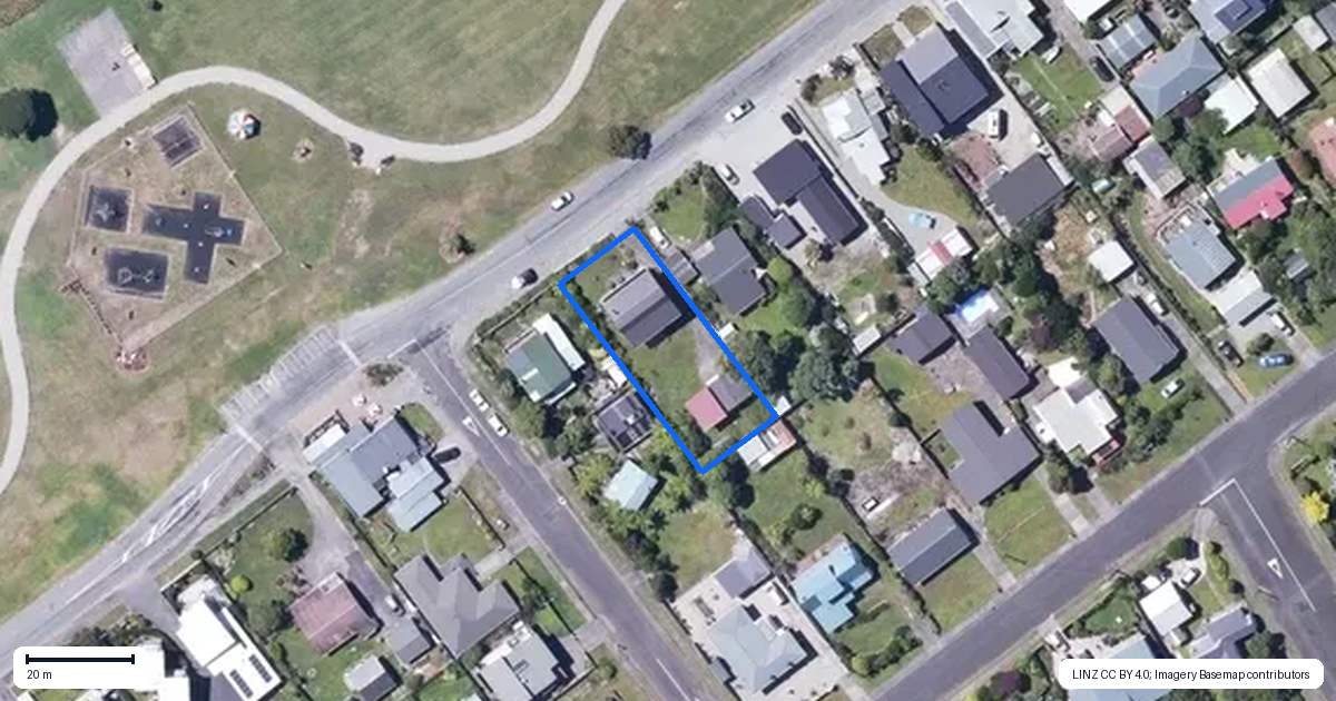 Property context map for 19 Marine Parade, Carters Beach, Westport