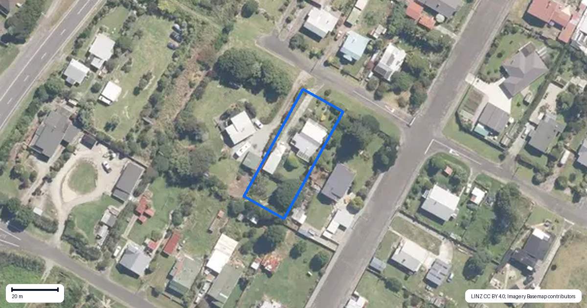 Property context map for 10 Corbett Street, Hector