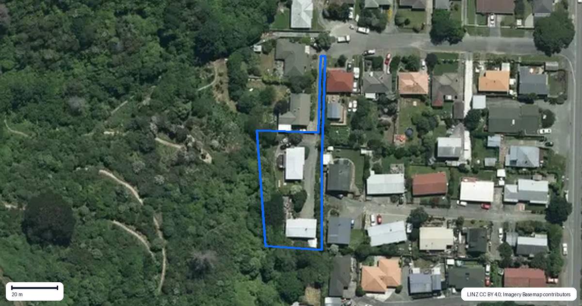 Property context map for 2/19 Hinau Street, The Brook, Nelson