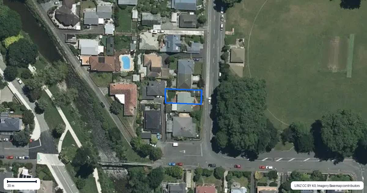 Property context map for 198 Milton Street, The Wood, Nelson
