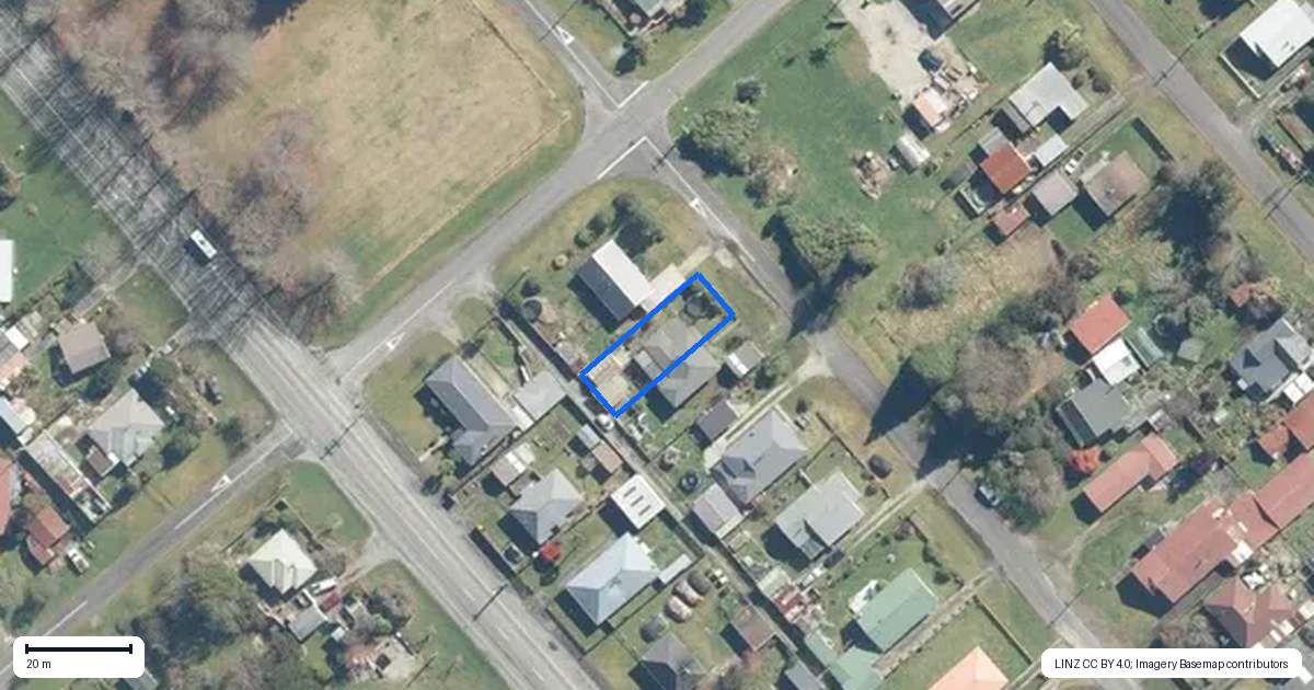 Property context map for 26 Main Street, Reefton