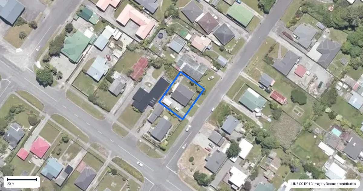 Property context map for 71 Hoffman Street, Hokitika
