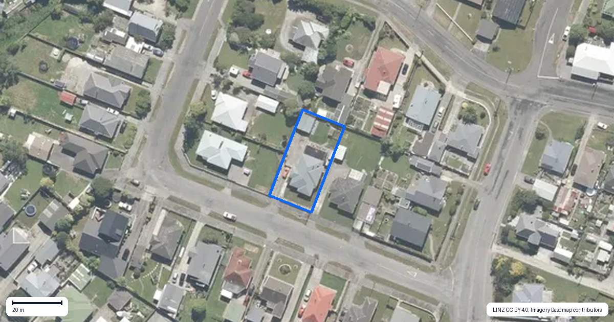 Property context map for 9 Eva Street, Greymouth