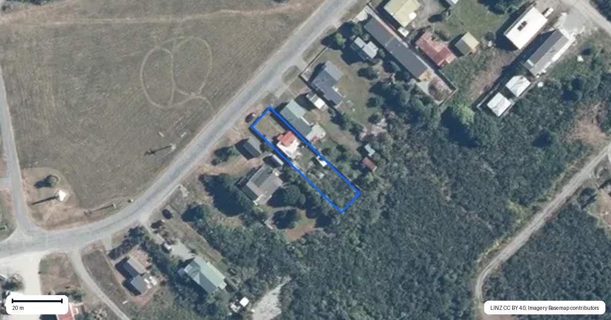 Property context map for 41 The Strand, Okarito, Whataroa
