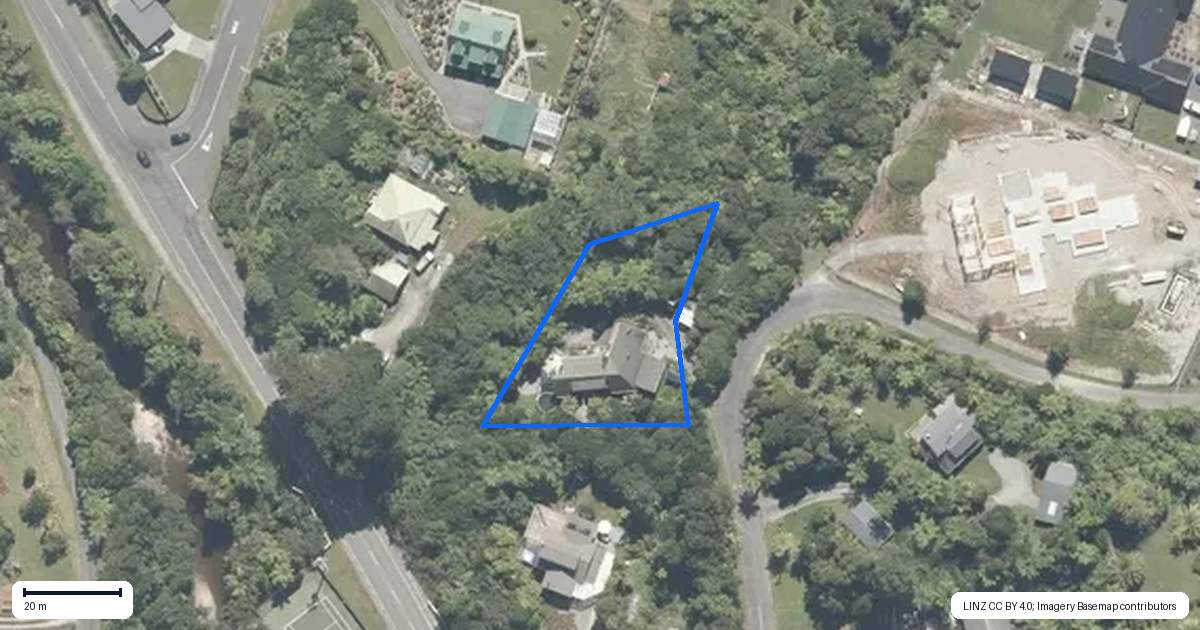 Property context map for 13 Fern Valley Road, Paroa, Greymouth