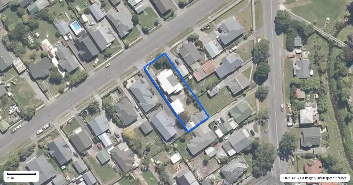 Property context map for 43 Palmerston Street, Greymouth