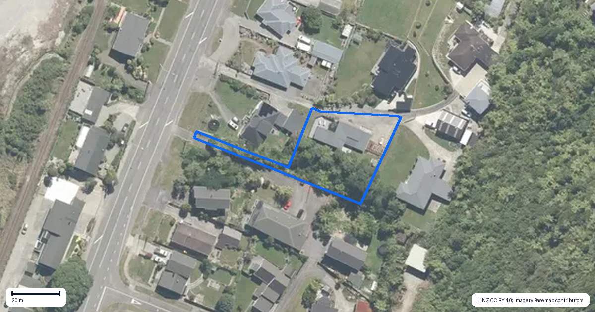 Property context map for 125 Main South Road, Karoro, Greymouth
