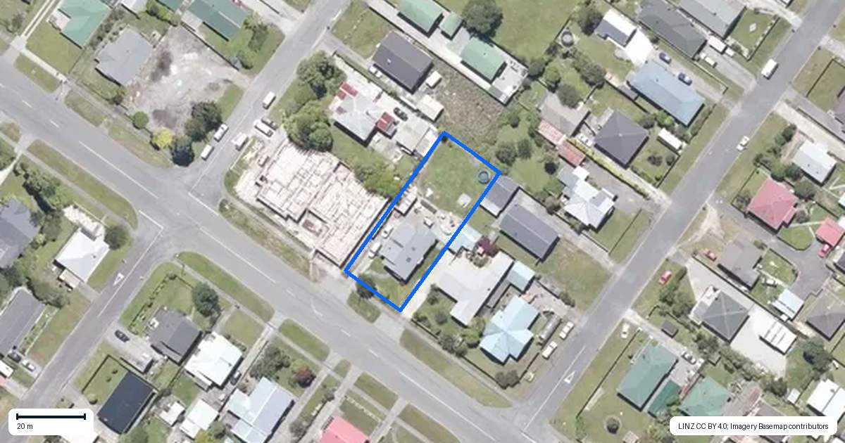 Property context map for 170 Weld Street, Hokitika