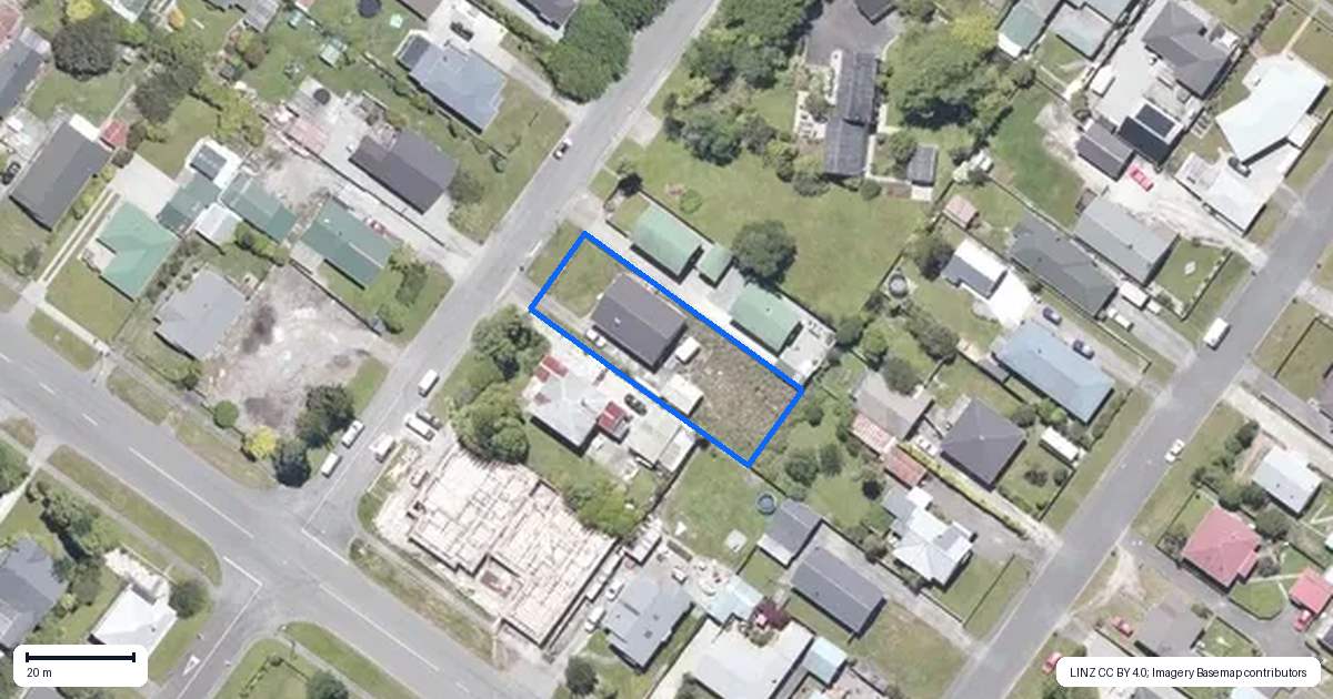 Property context map for 40 Rolleston Street, Hokitika