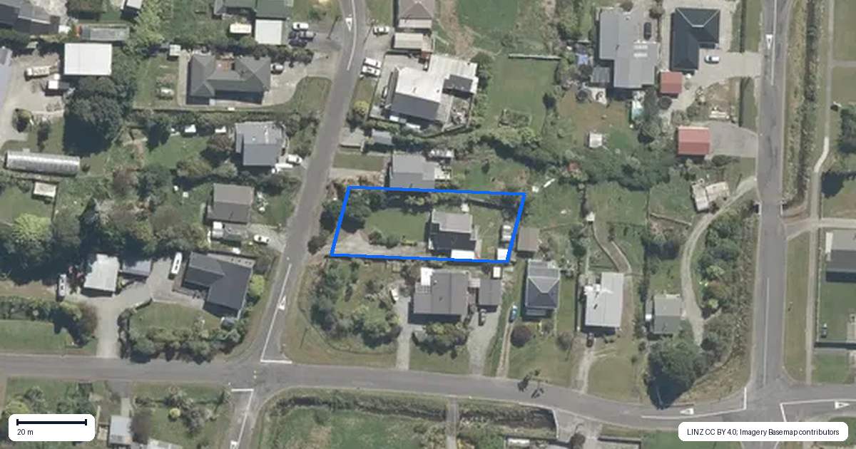 Property context map for 64 Ranfurly Street, Runanga