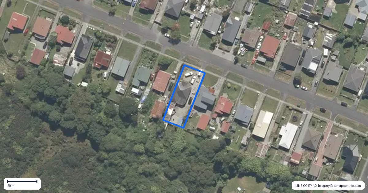 Property context map for 19 Inverness Street, Dunollie, Runanga