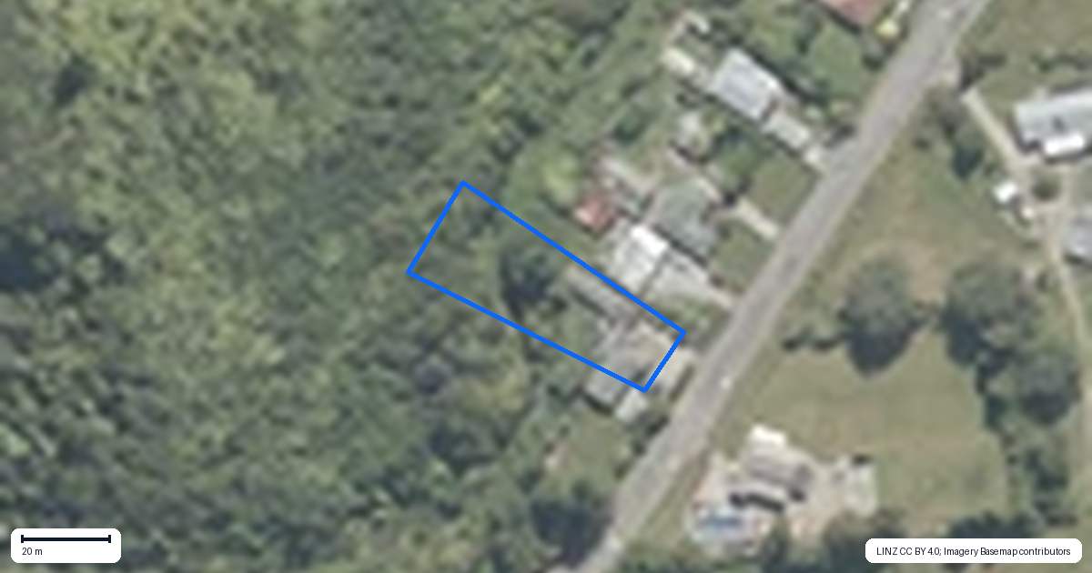 Property context map for 290 Marsden Road, Greymouth
