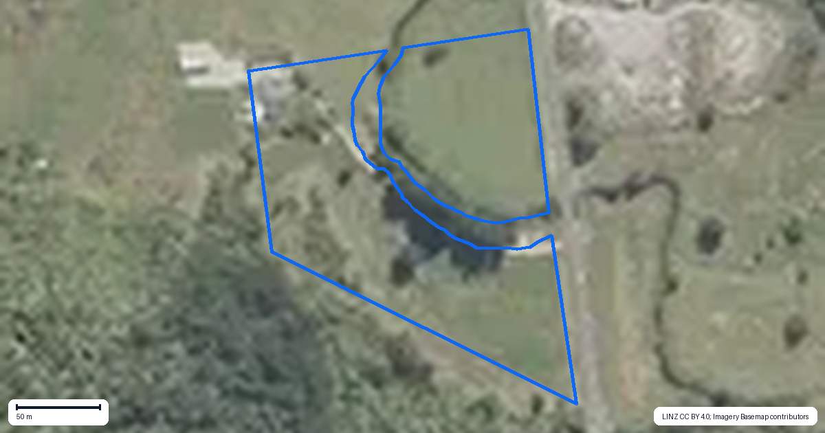 Property context map for 214 Marsden Road, Greymouth