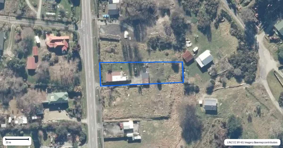 Property context map for 134 Main Road, Blackball, Greymouth