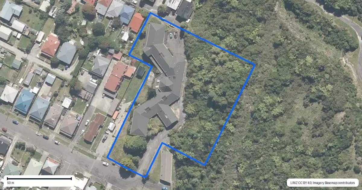 Property context map for 20 Threadneedle Street, Greymouth