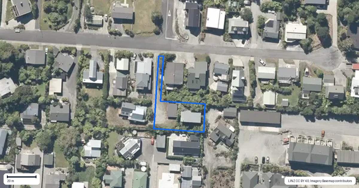 Property context map for 46 Korua Street, Moana