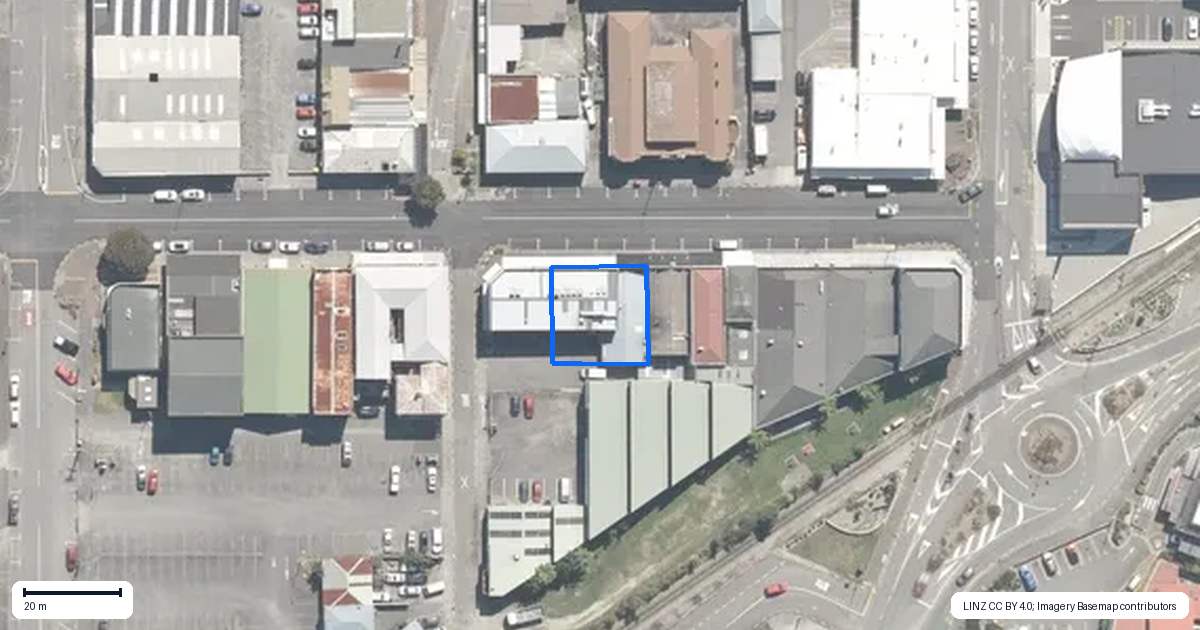 Property context map for 17 Guinness Street, Greymouth