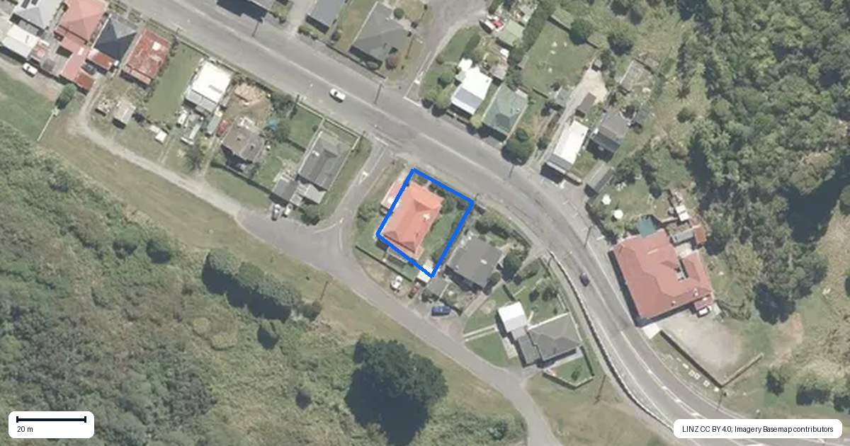 Property context map for 170 Bright Street, Cobden, Greymouth