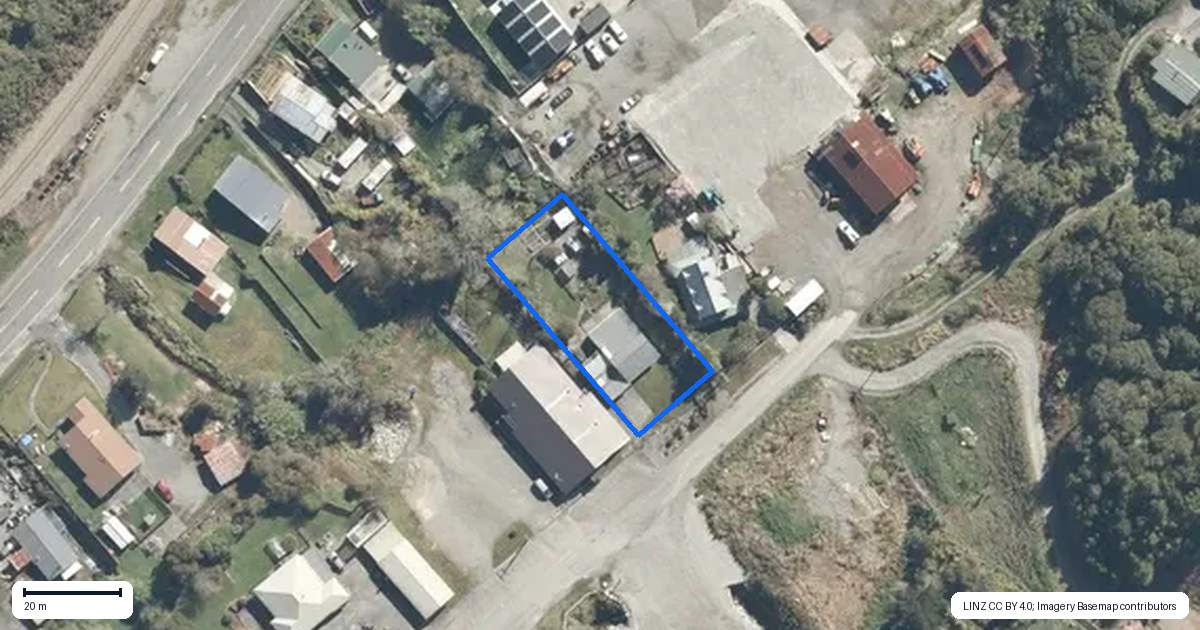 Property context map for 87 Omapere Street, Dobson, Greymouth