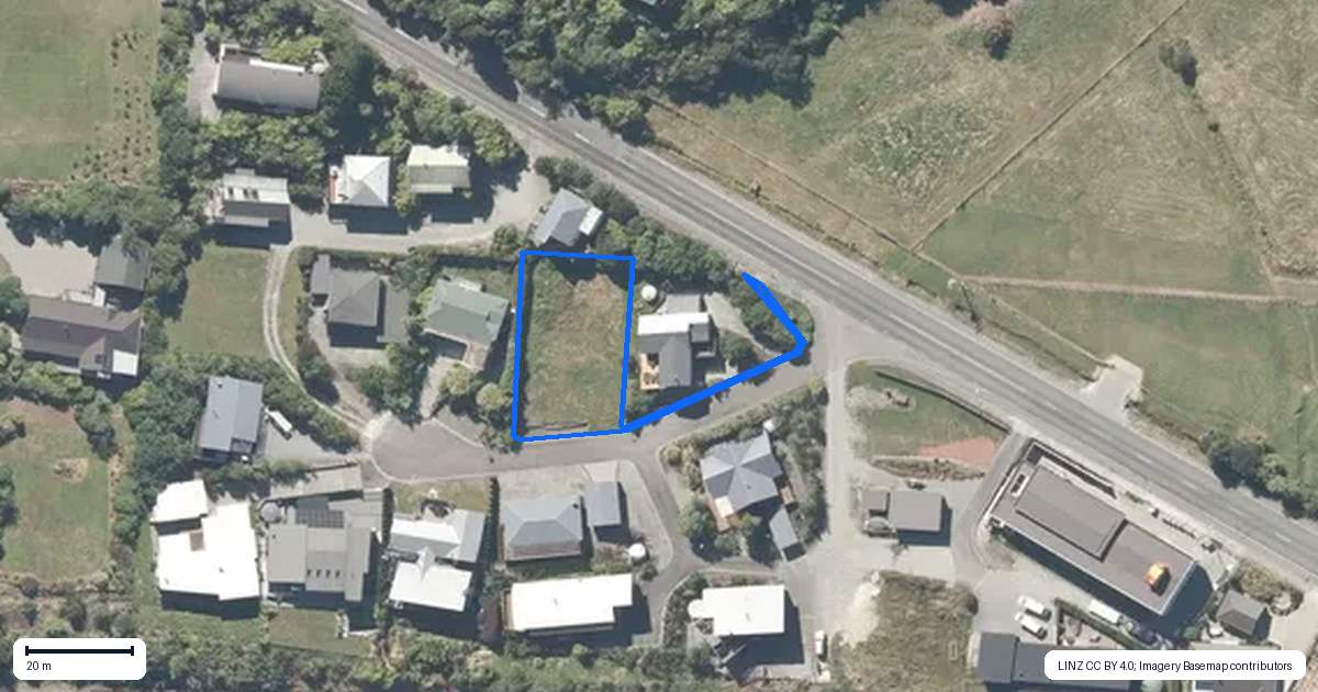 Property context map for 16B Lake Brunner Road, Moana