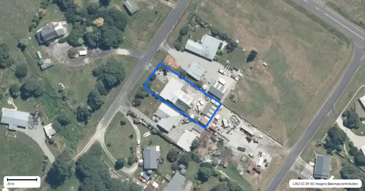 Property context map for 9 Bowen Street, Kokatahi