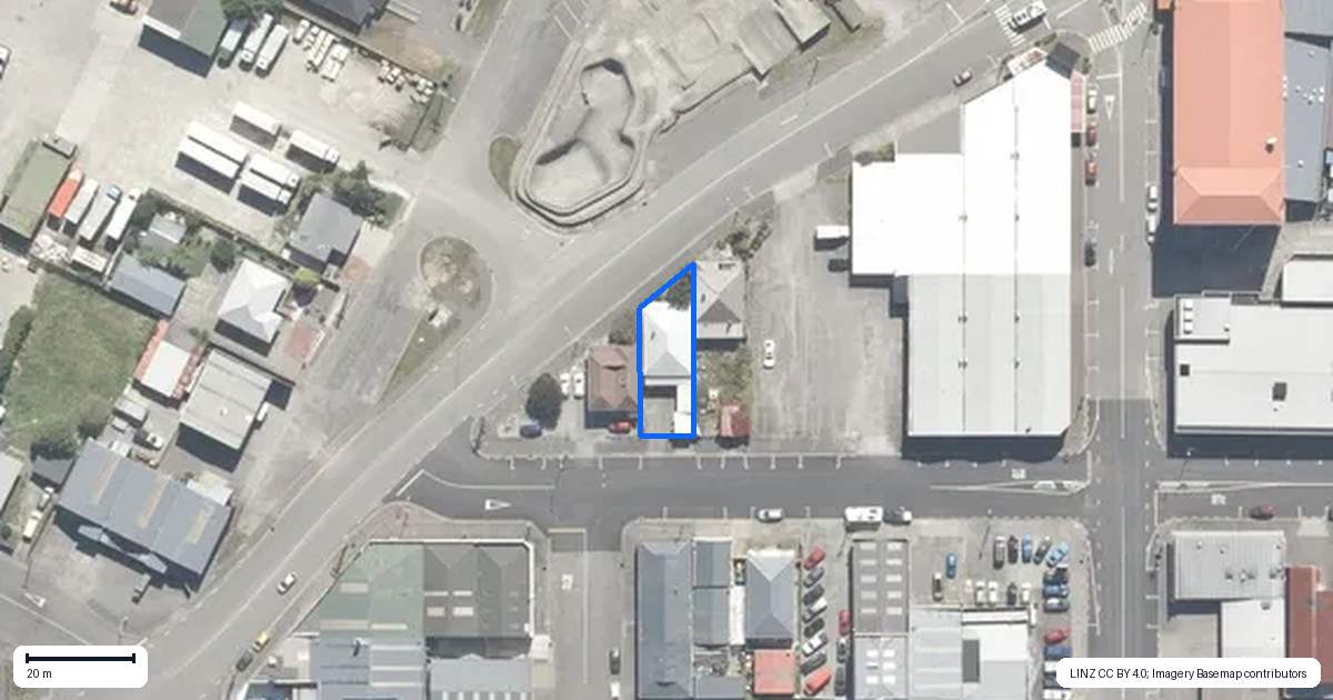 Property context map for 43 Boundary Street, Greymouth