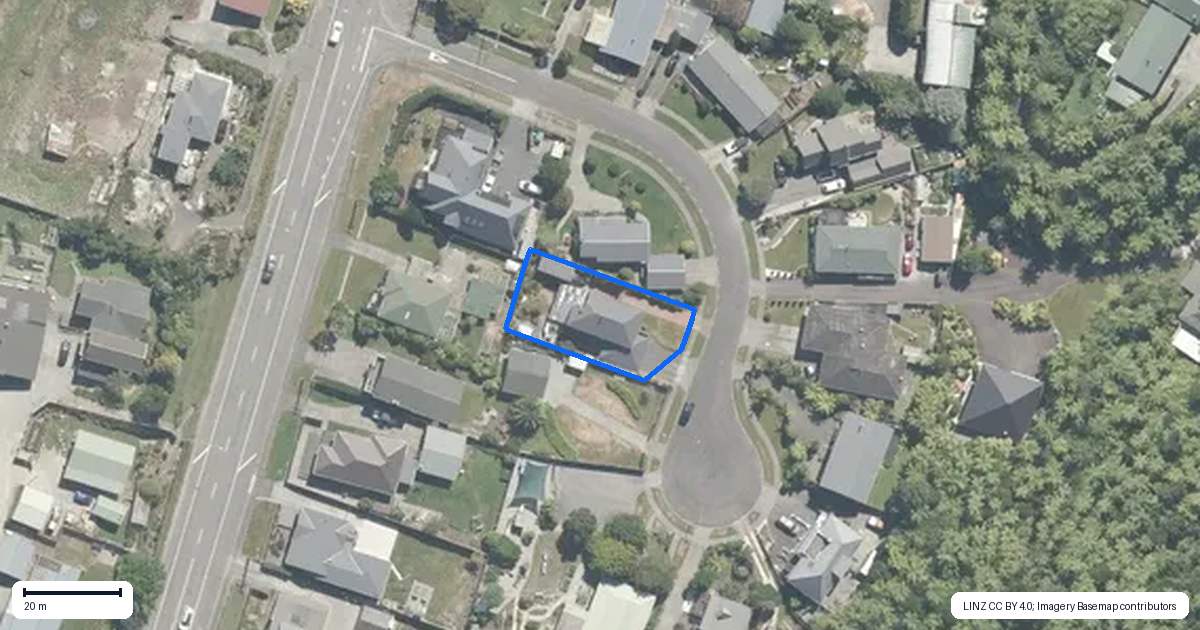 Property context map for 14 Loris Place, Karoro, Greymouth