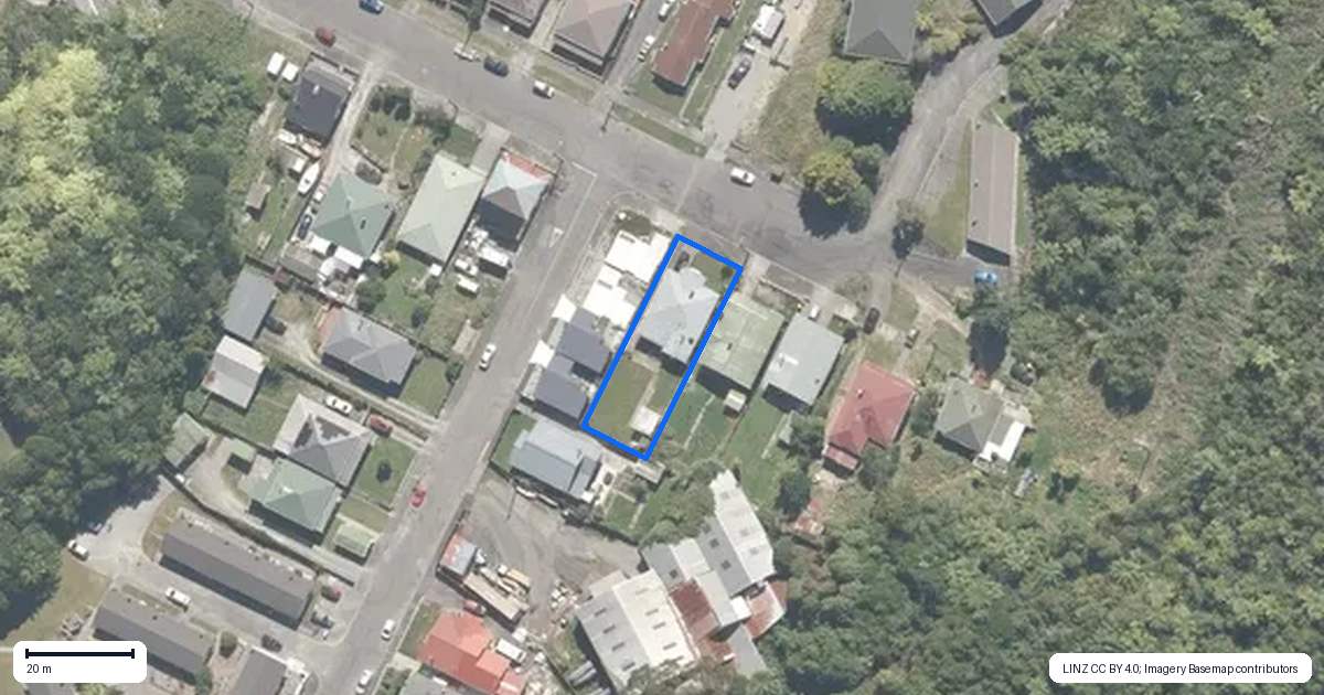 Property context map for 46 Murray Street, Greymouth