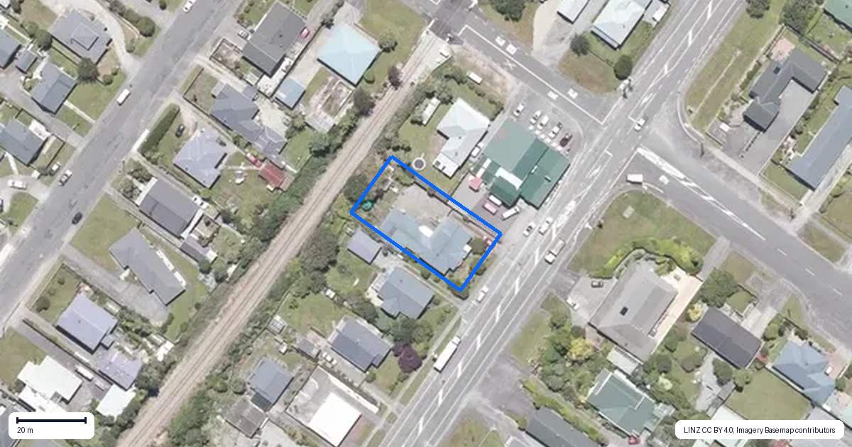 Property context map for 135 Fitzherbert Street, Hokitika