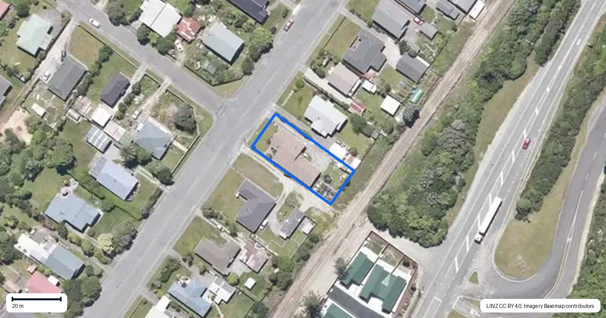 Property context map for 232 Sewell Street, Hokitika