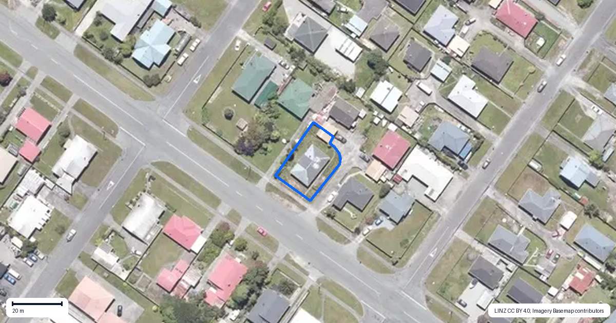 Property context map for 190 Weld Street, Hokitika