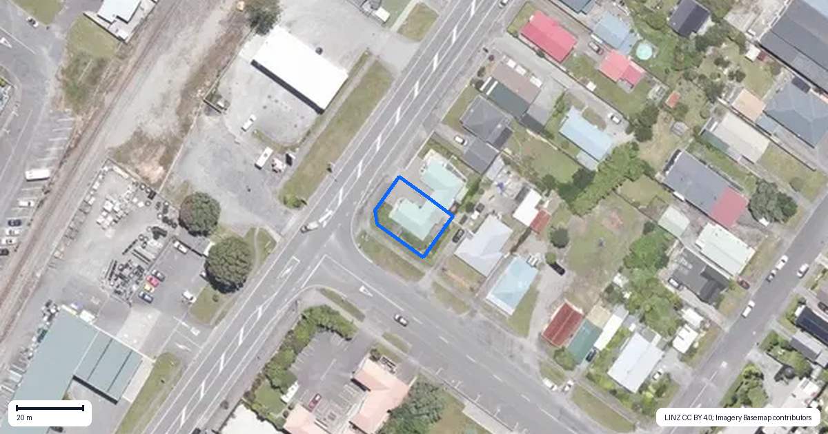 Property context map for 70 Fitzherbert Street, Hokitika