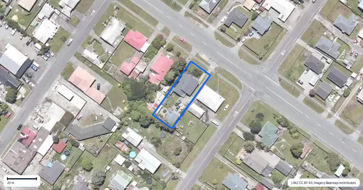 Property context map for 195 Weld Street, Hokitika
