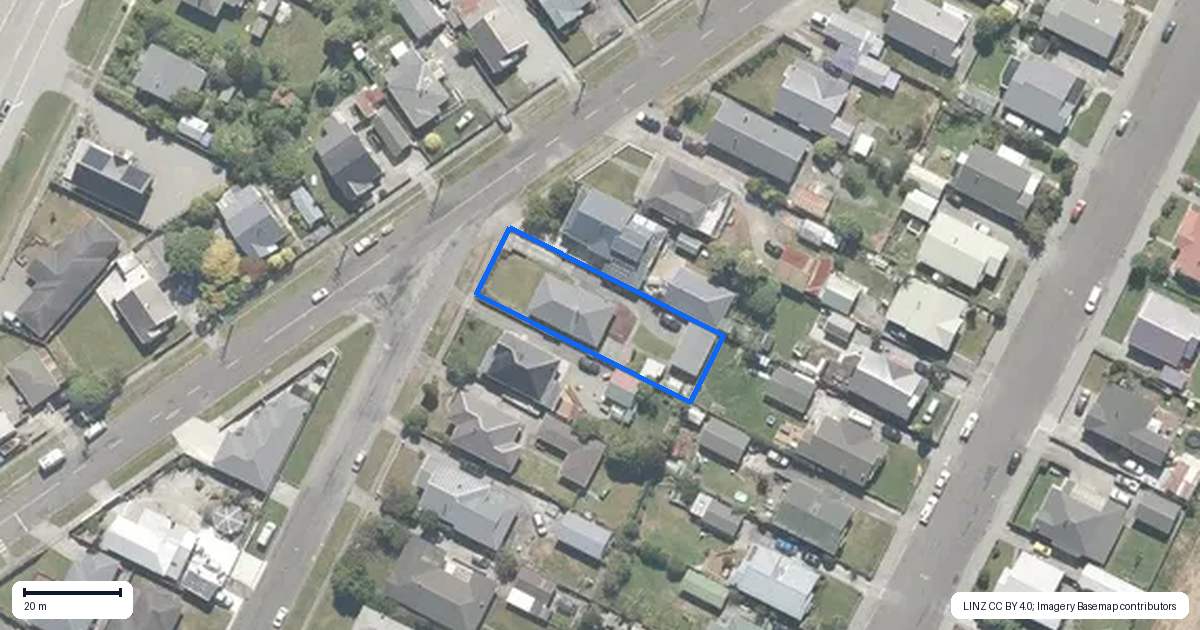 Property context map for 1 Byron Street, Greymouth