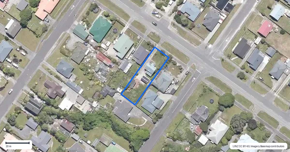 Property context map for 215 Hampden Street, Hokitika