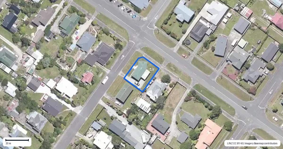 Property context map for 181 Hampden Street, Hokitika