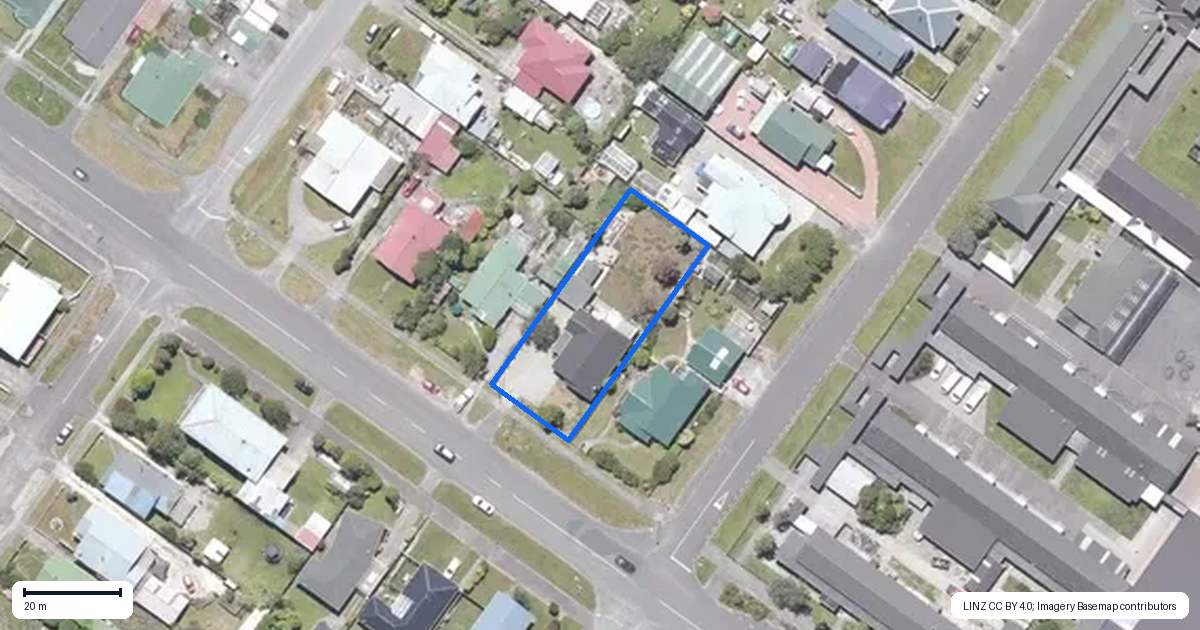 Property context map for 114 Hampden Street, Hokitika
