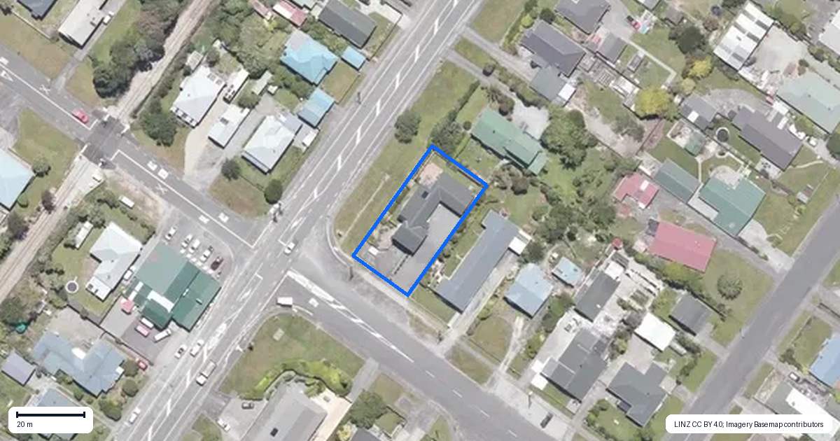 Property context map for 62 Park Street, Hokitika