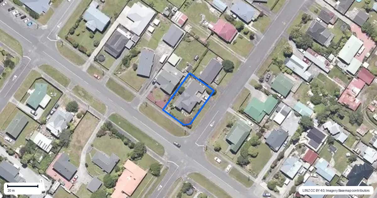 Property context map for 200 Hampden Street, Hokitika