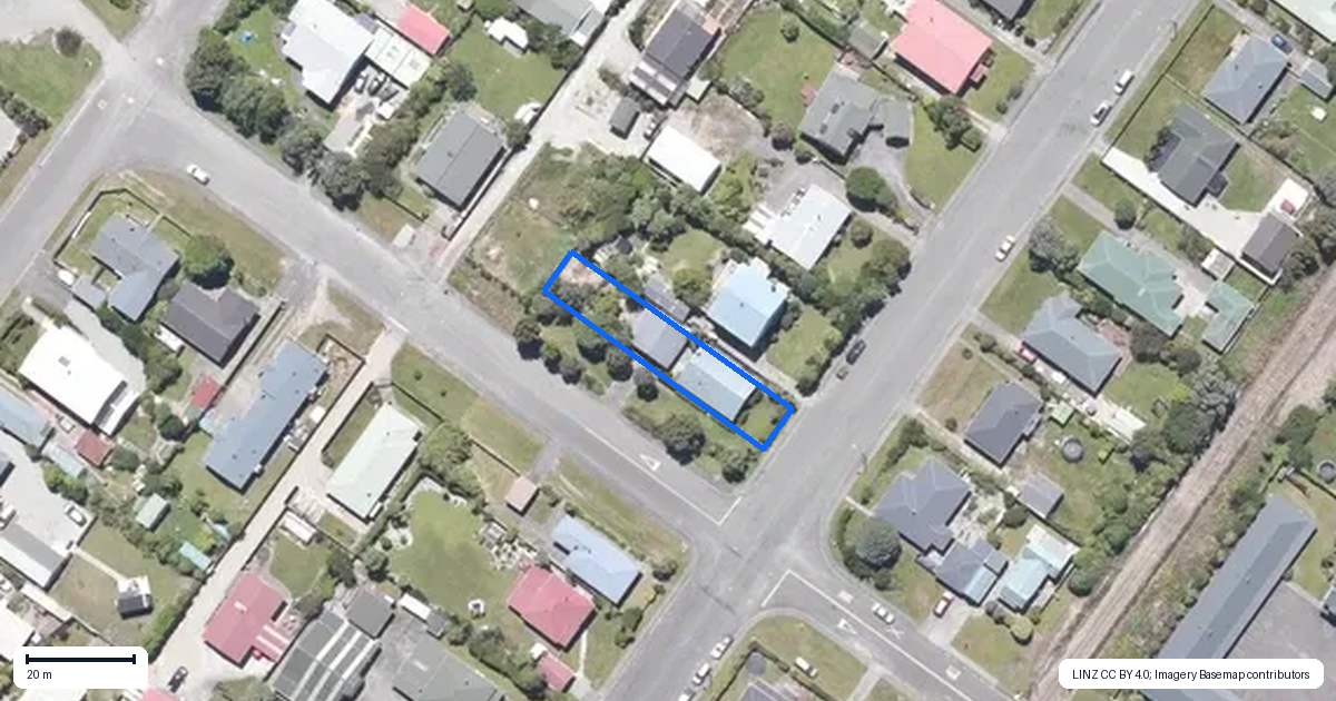 Property context map for 193 Sewell Street, Hokitika