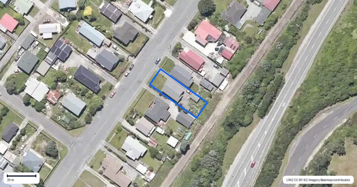 Property context map for 240 Sewell Street, Hokitika