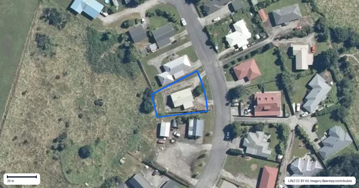 Property context map for 26 Pekanga Drive, Fox Glacier