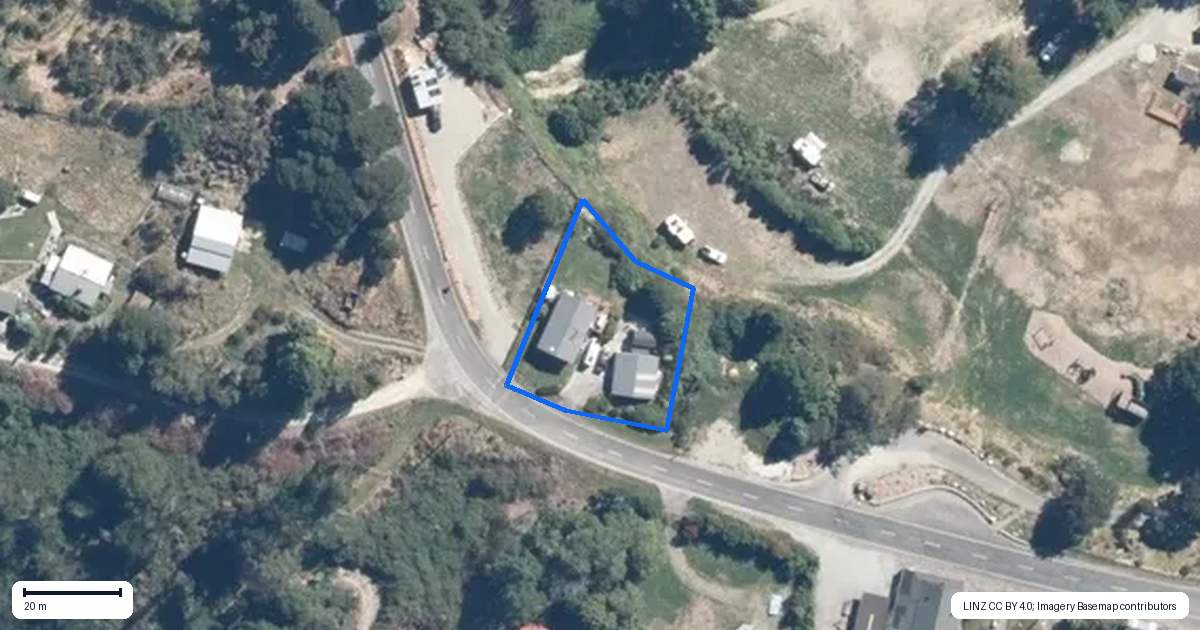 Property context map for 617 Nelson Creek Road, Nelson Creek, Ngahere