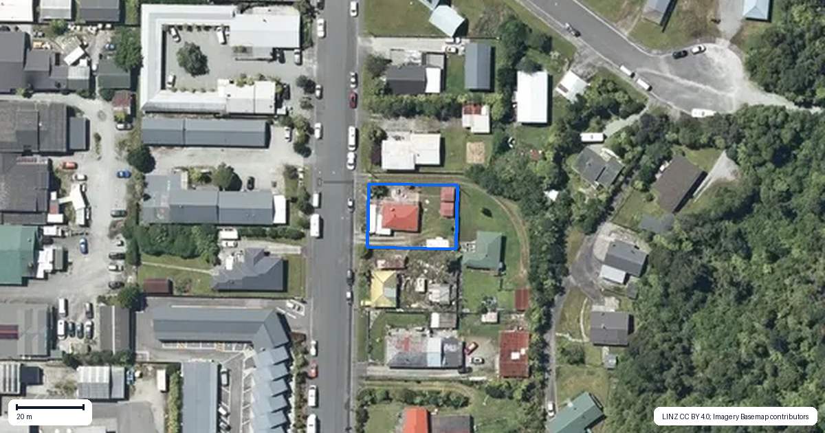 Property context map for 20 Cron Street, Franz Josef/Waiau