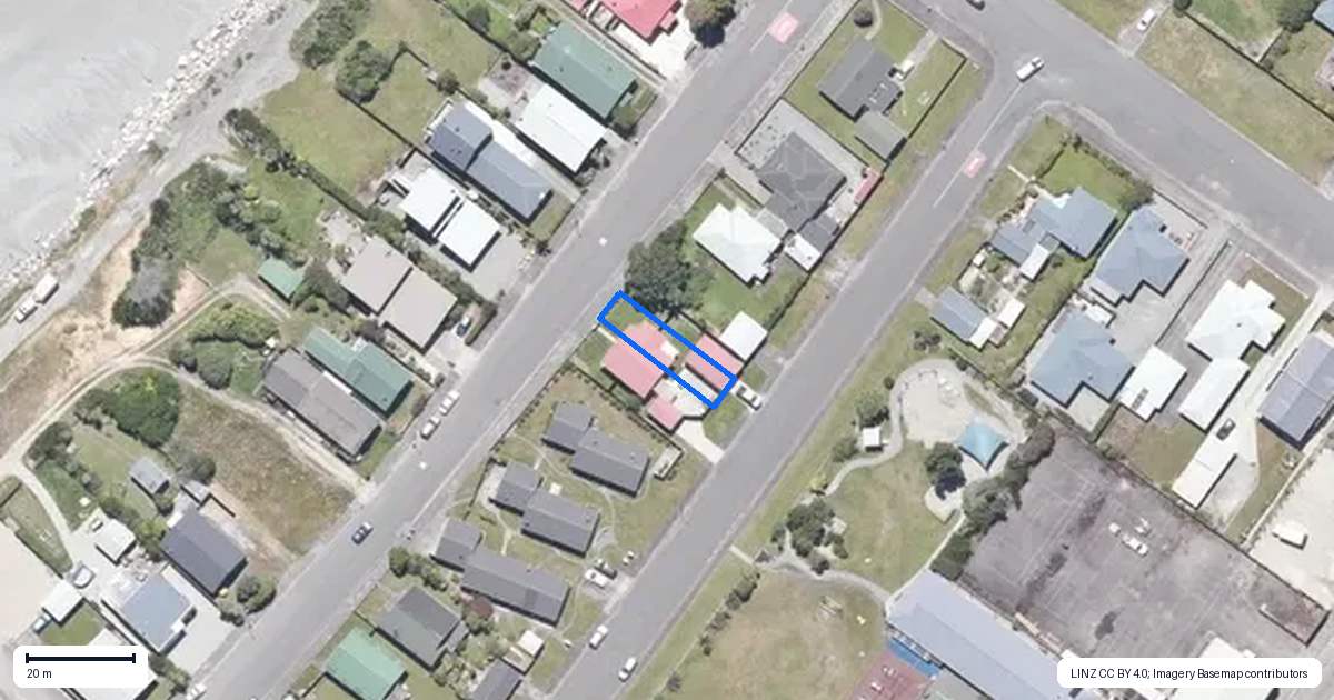 Property context map for 154 Revell Street, Hokitika