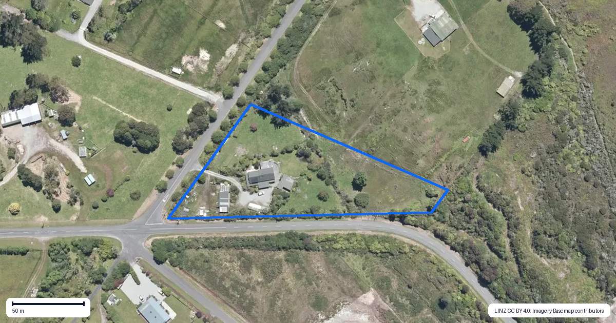 Property context map for 6 Brickfield Road, Blue Spur, Hokitika