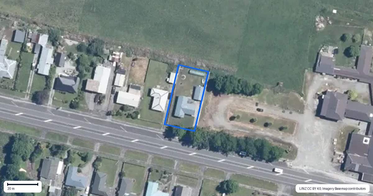 Property context map for 60 Main Road, Harihari