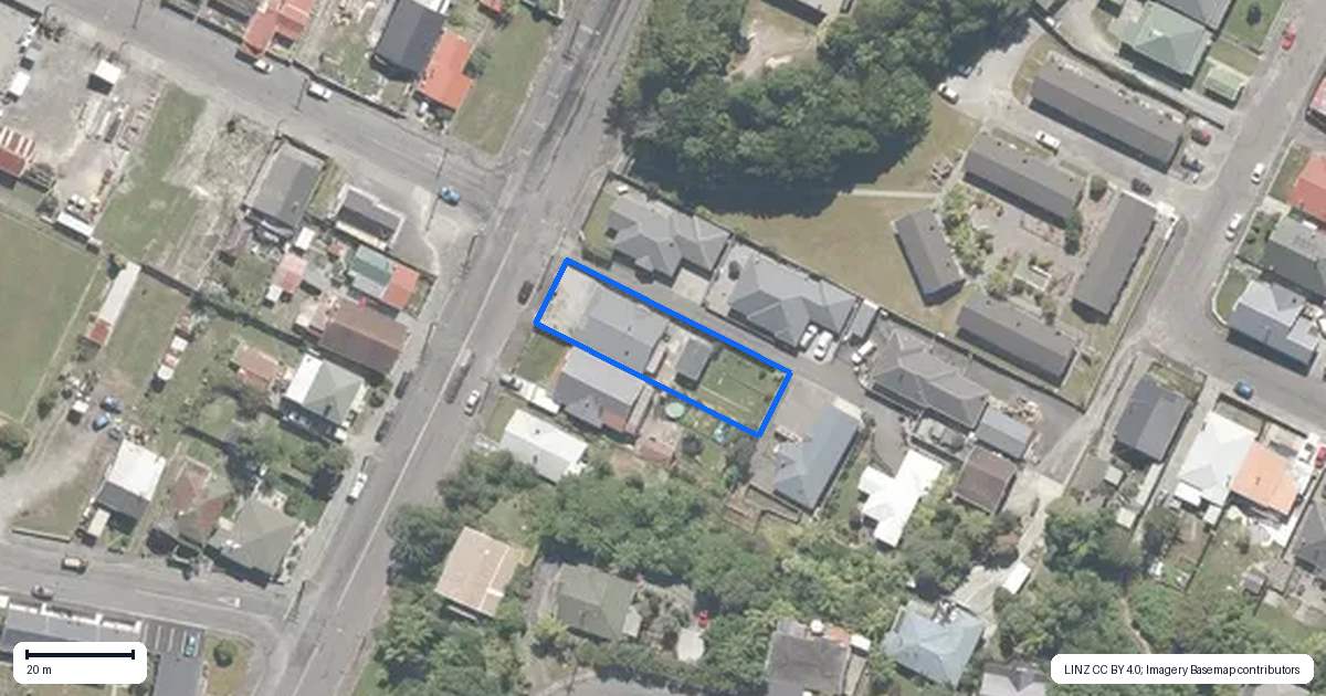 Property context map for 97 Alexander Street, Greymouth